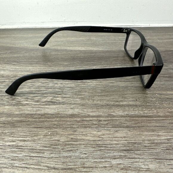 Gucci GG1054 13V Matte Black Rectangular Eyeglasses Frame Italy 55-16-145 - Picture 3 of 10